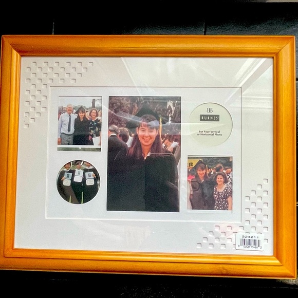 12” x 15” Picture Frame Large Wood Collage 5 Opening - Picture 1 of 8